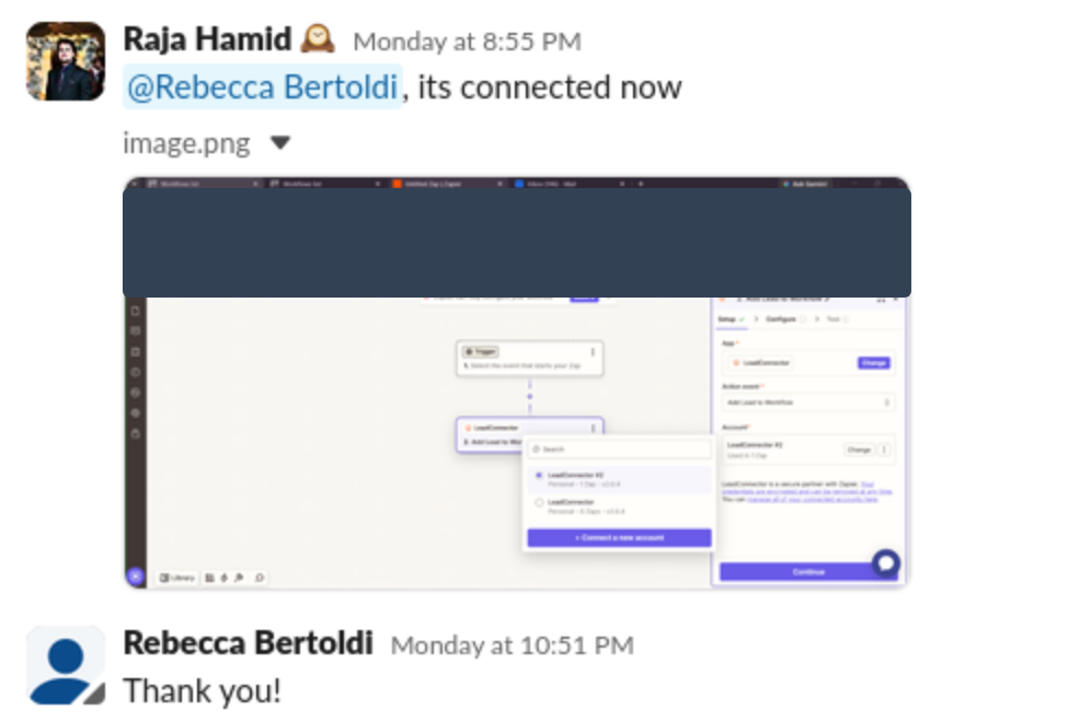Integration that had stalled for months, connected and live